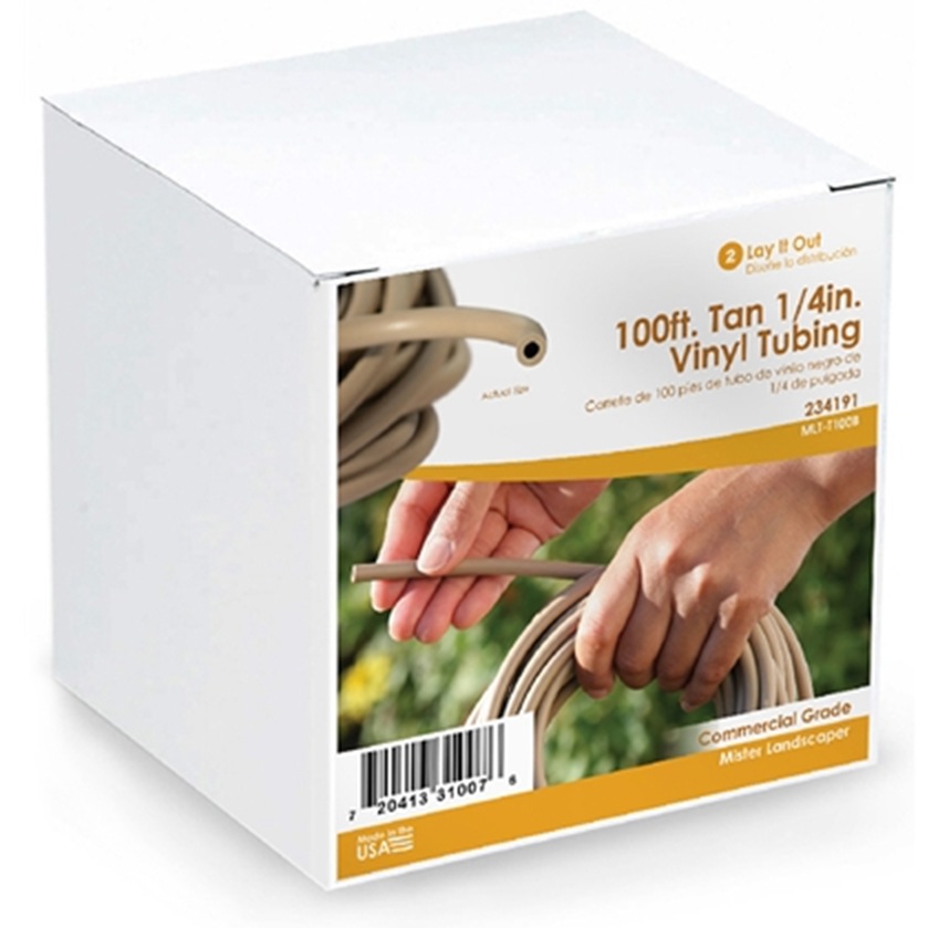 Mister Landscaper Tan 1/4" 100 ft. Vinyl Drip Irrigation Tubing