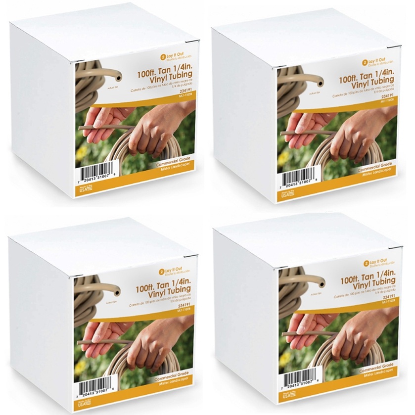 Mister Landscaper Tan 1/4" 100 ft. Vinyl Drip Irrigation Tubing