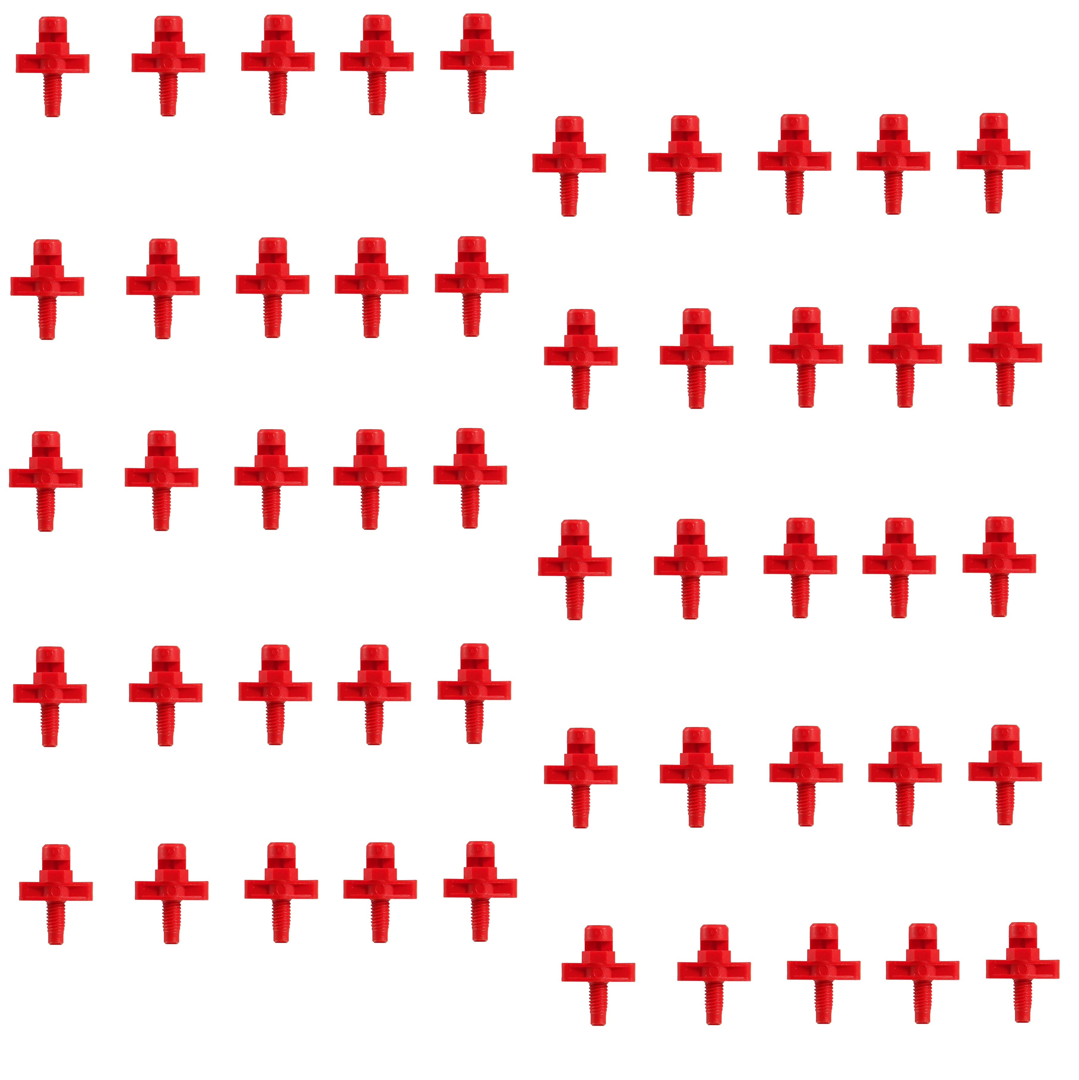 Maxijet Half-Circle Red Winged One-Piece Flat Spray Jet 180°