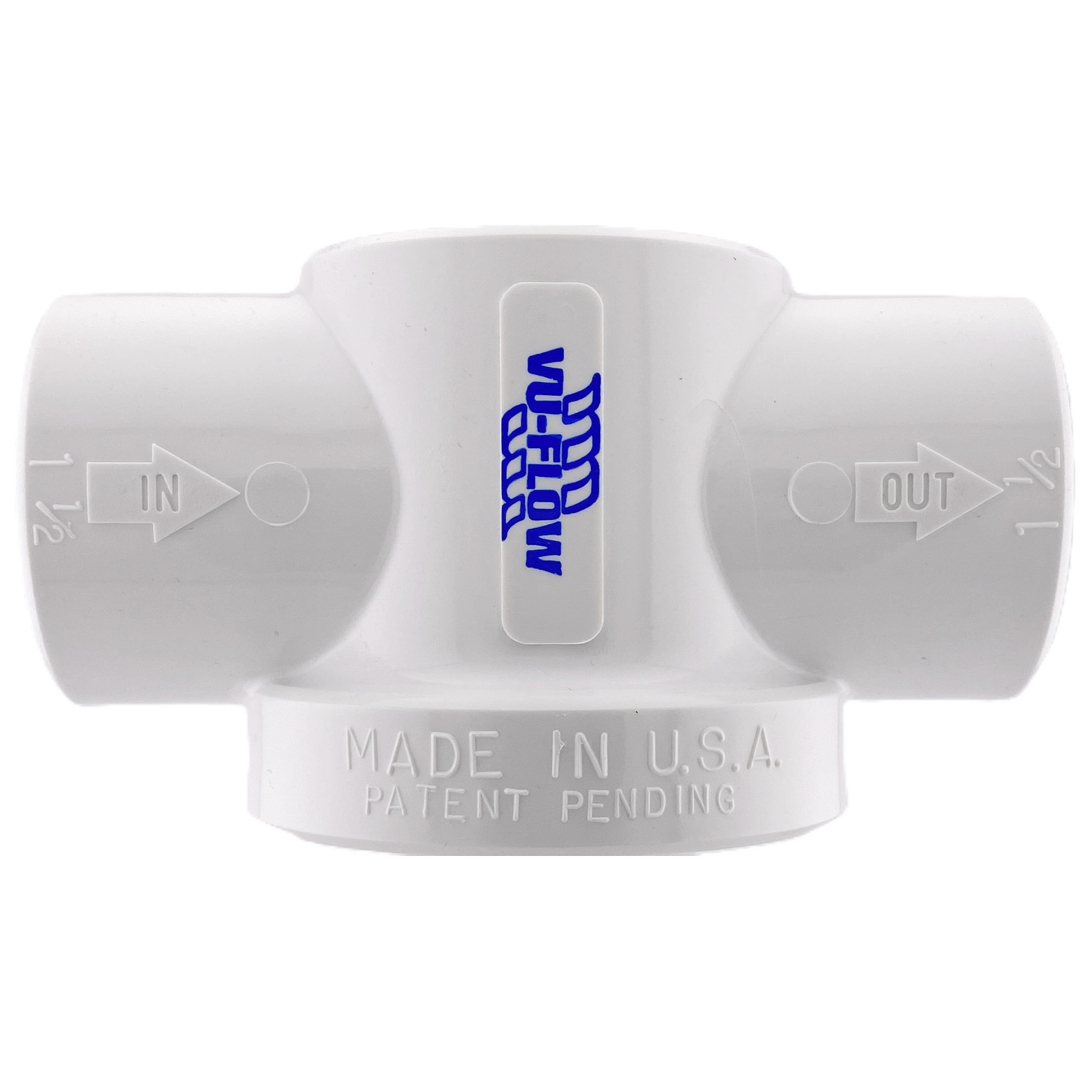 Vu-Flow Rusco 1-1/2" Filter Body Tee PVC OEM Replacement for 1-1/2" Systems